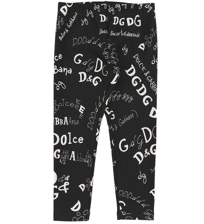 4: Dolce & Gabbana Leggings - Sort m. Print