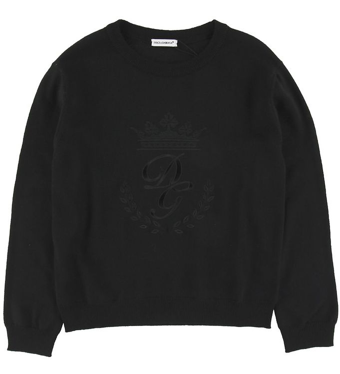 Dolce & Gabbana Bluse Uld Sort Broderi