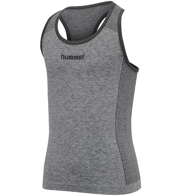 8: Hummel Hummel Seamless Top Unisex Tøj Grå 104