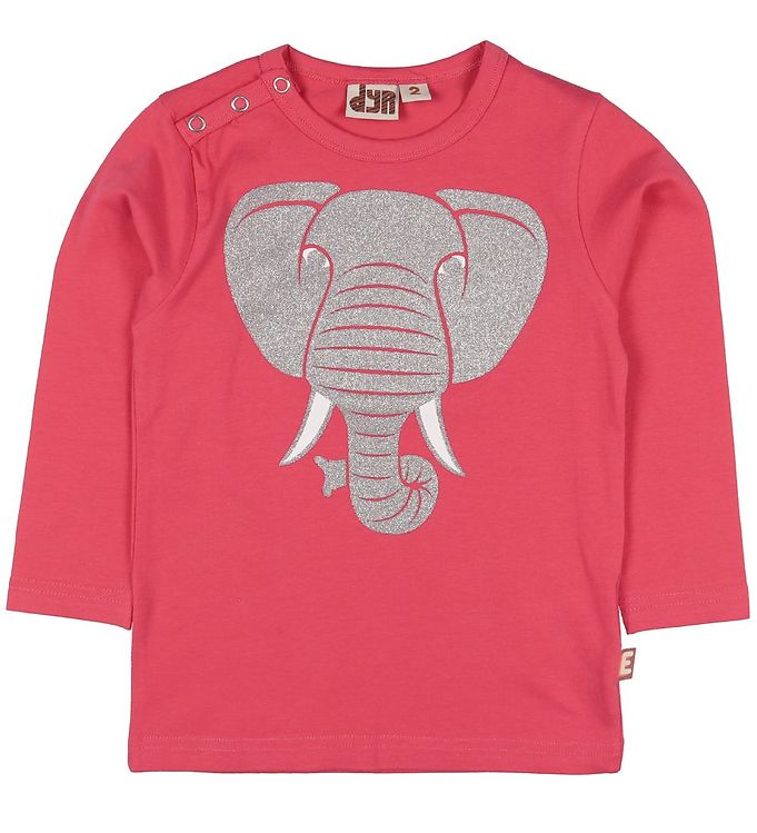 Billede af DYR Bluse - DYRSnarl - Pink m. Elefant