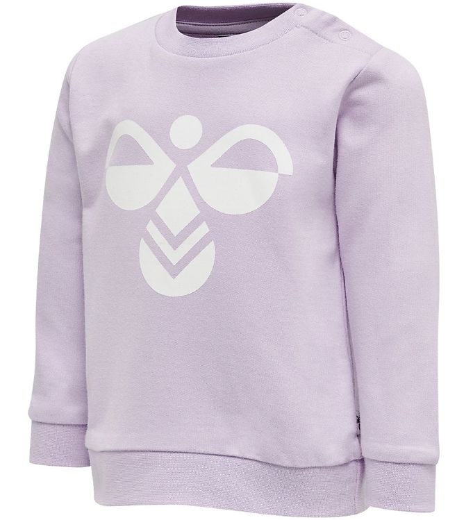 Sweatshirt - HMLLemon Lilla m. Logo | Fri fragt i DK