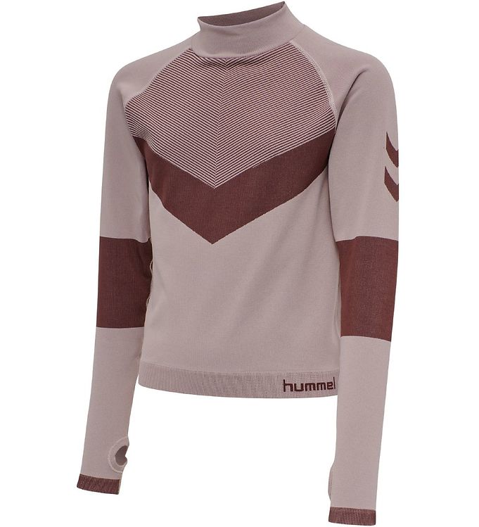 5: Hummel Bluse - HMLKith - Cropped - Gammelrosa m. Bordeaux