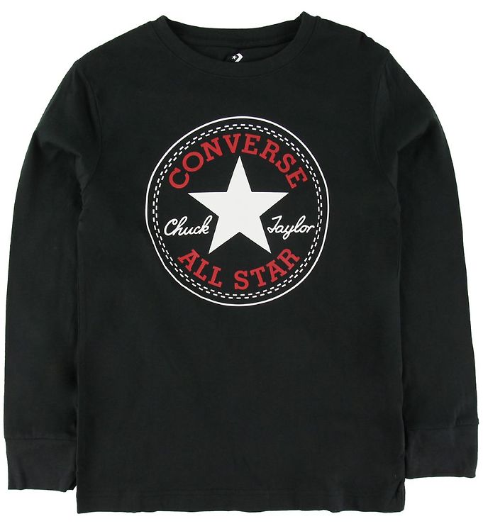 Image of Converse Bluse - Sort m. Logo (186031-938478)