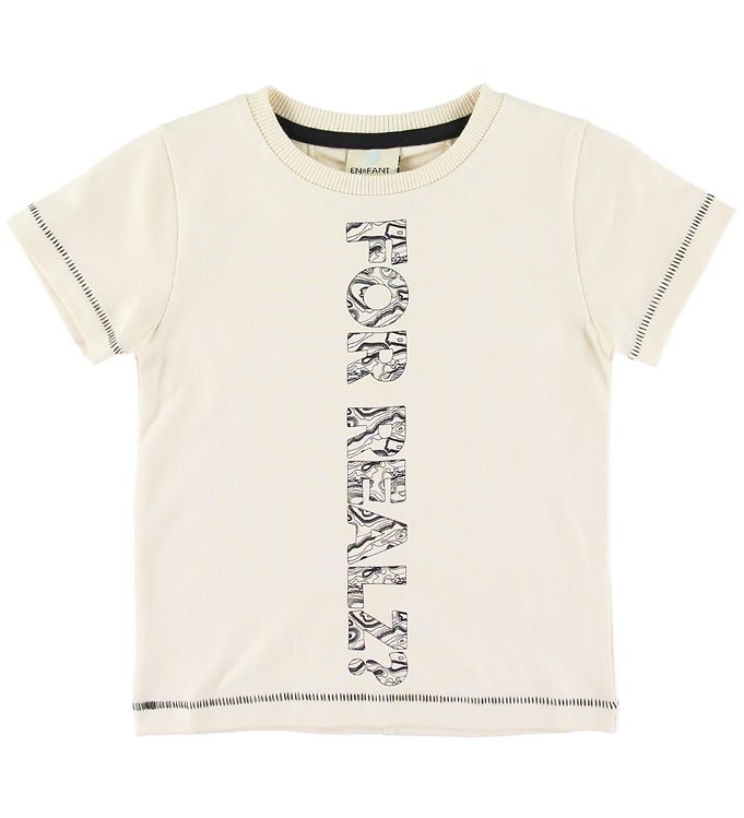 En Fant T-shirt - Cream m. Tekst