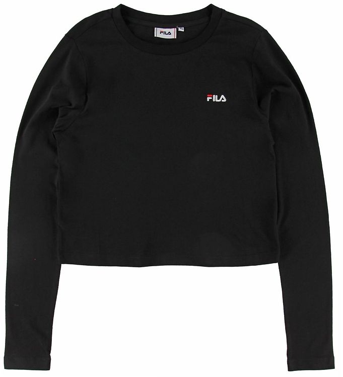 mumlende sy Rund Fila Bluse - Eaven - Sort » Fragtfri i DK » 30 dages returret