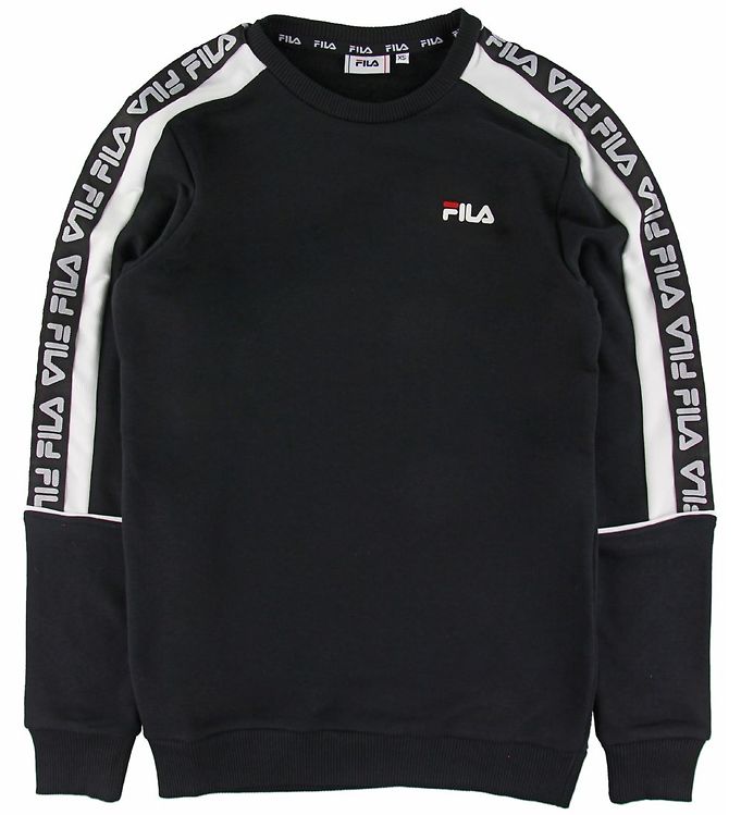 5: Fila Sweatshirt - Teom Crew - Sort/Hvid