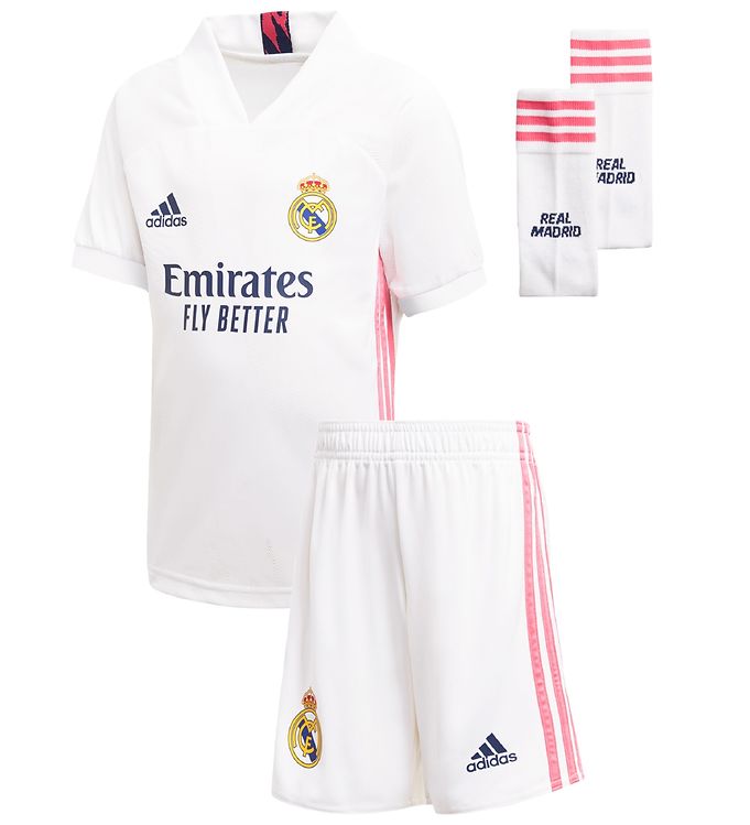 Image of adidas Performance Hjemmebanesæt - Real Madrid - Hvid - 5 år (110) - adidas Performance Fodboldsæt (187810-947427)