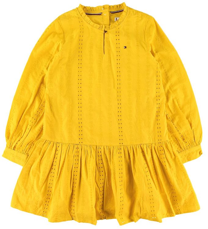 Billede af Tommy Hilfiger Kjole - Embroidery Anglais - Valley Yellow