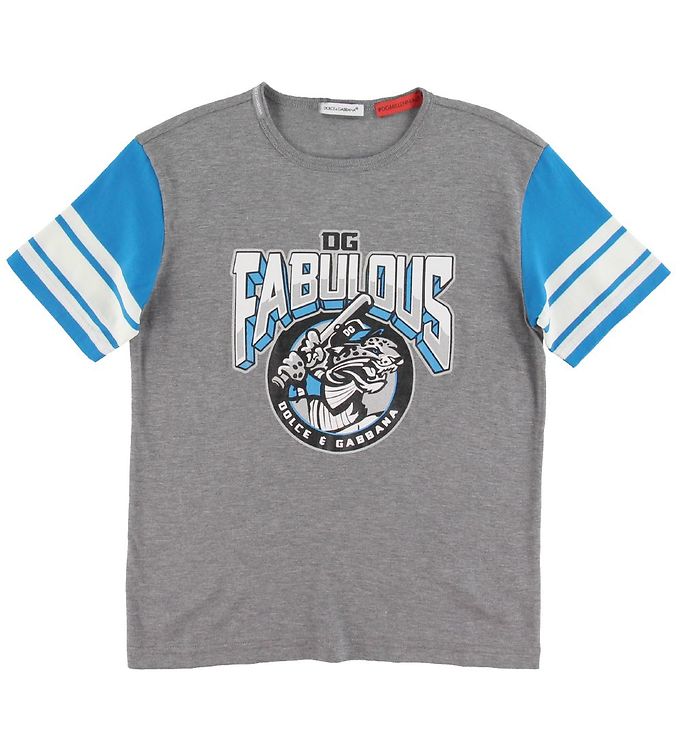Dolce & Gabbana T Shirt Grå M. Print