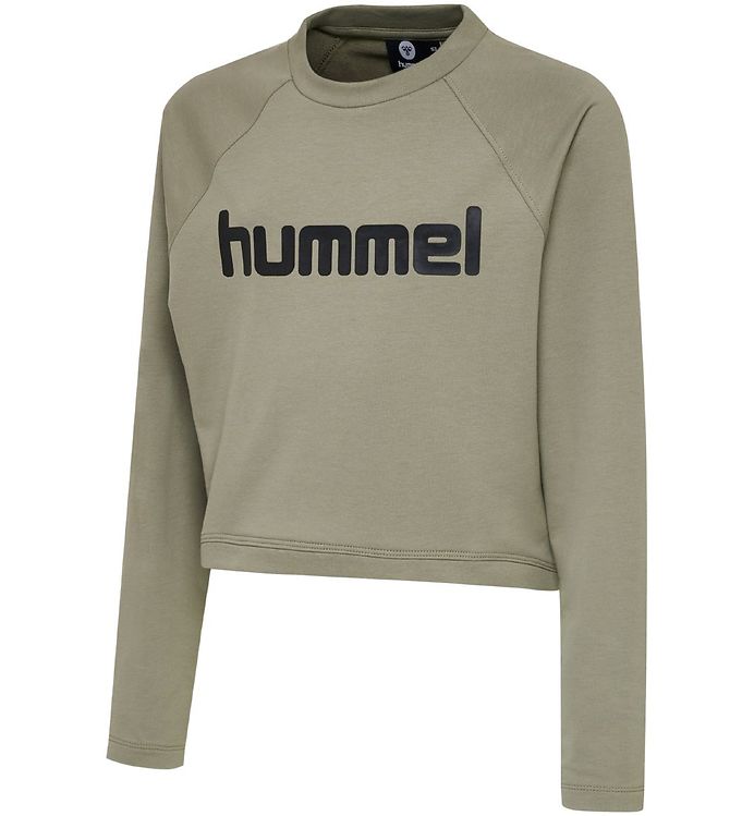11: Hummel Sweatshirt - hmlGrace - Støvet Grøn