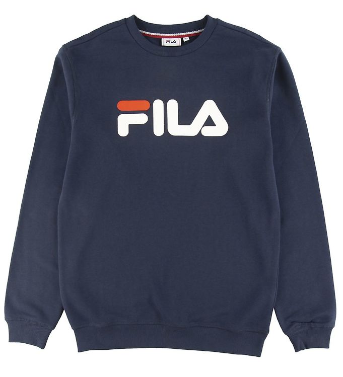 Dykker frimærke Bliv klar Fila Sweatshirt - Classic Pure - Black Iris » Fragtfri i DK