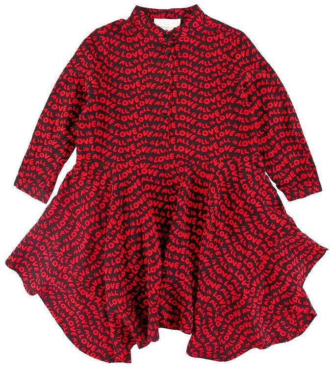 8: Stella McCartney Kids Kjole - All Is Love - Sort/Rød