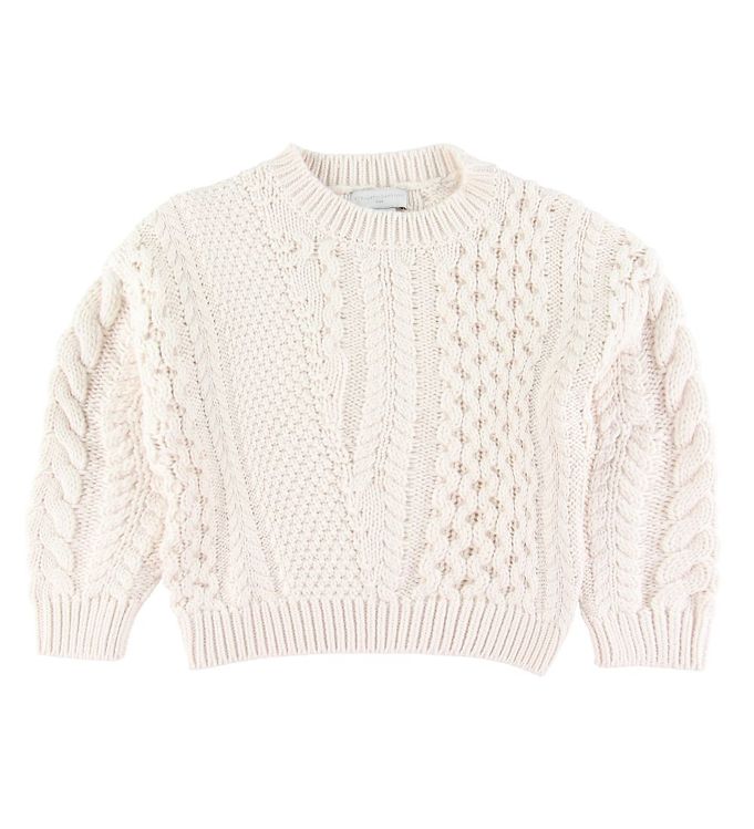 Stella McCartney Kids Striktrøje - Uld/Bomuld - Rosa