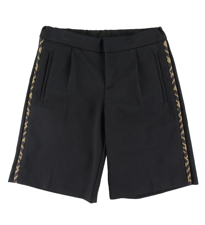 Fendi Shorts Sort M. Logo
