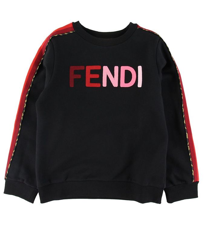 #2 - Fendi Sweatshirt - Sort/Rosa