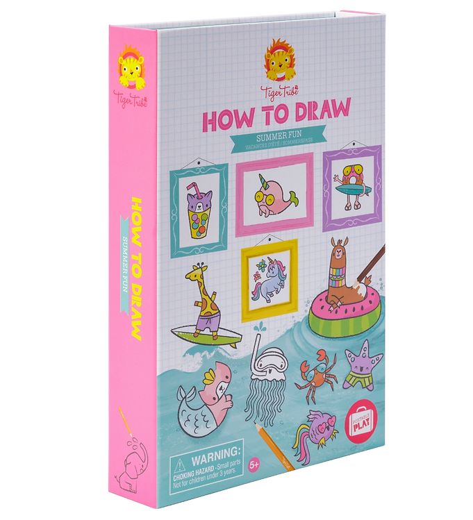 Billede af Tiger Tribe Tegnesæt - How to Draw - Summer Fun