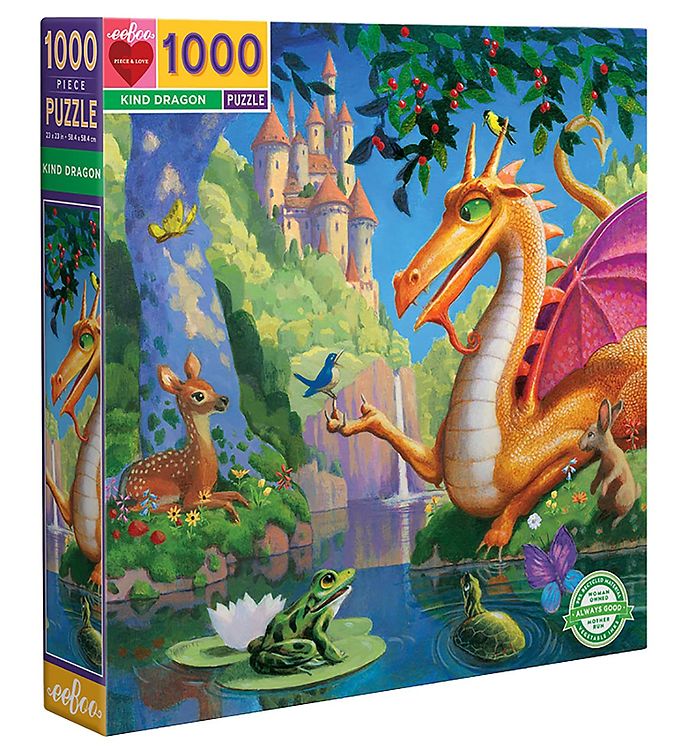 Billede af Eeboo Puslespil - 1000 Brikker - Kind Dragon