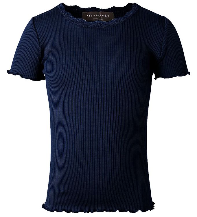 8: Rosemunde T-shirt - Silke/Bomuld - Navy