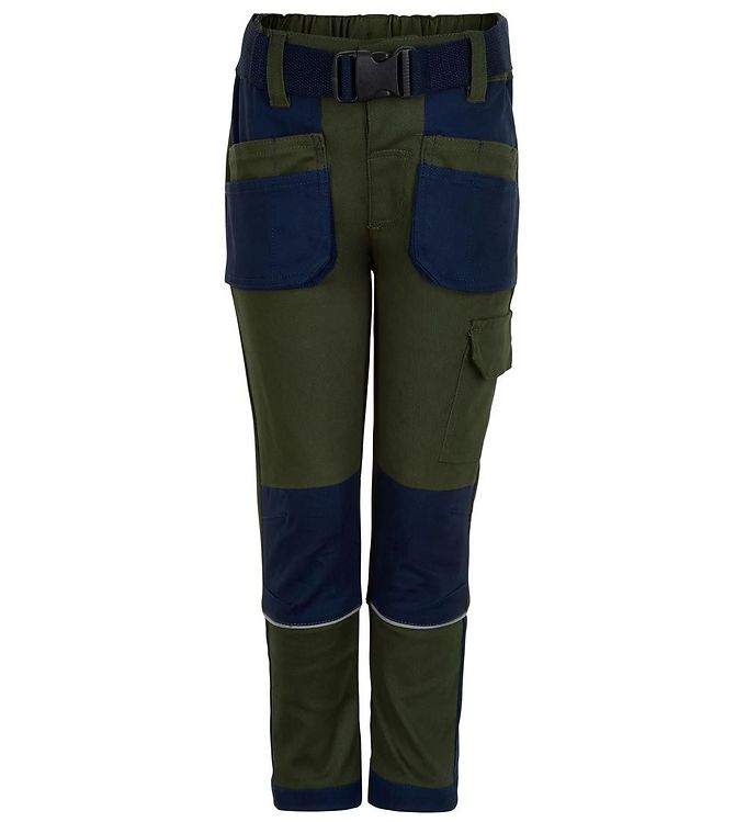 Minymo Arbejdsbukser Grøn/navy