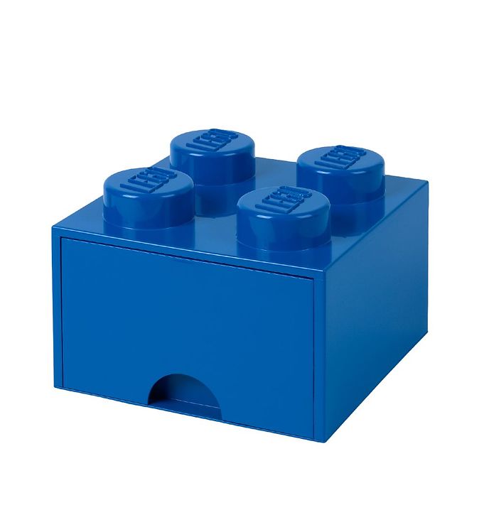 LEGOÂ® Storage Opbevaringsskuffe - 4 Knopper - 25x25x18 - Blå