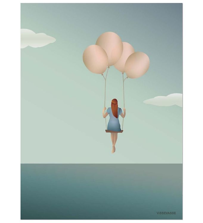 Vissevasse Plakat - 50x70 - Balloon Dream
