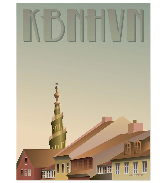 Vissevasse Plakat - 50x70 - København - Christianshavn