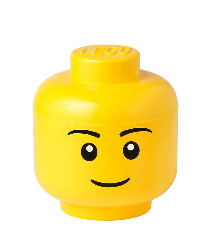 LEGO® Storage Opbevaringsboks - Lille - Hoved - 19 cm - Dreng