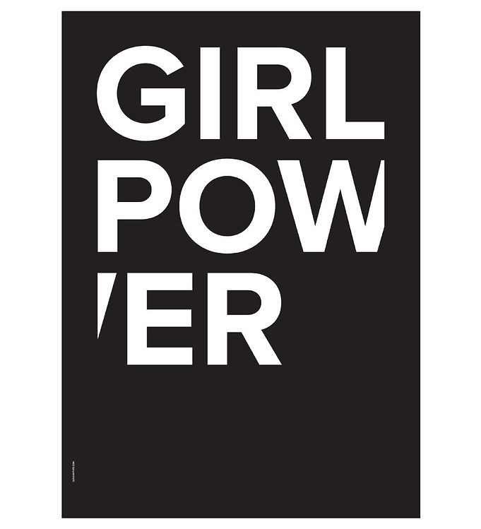 Love Type Plakat 50x70 The Powerful Type Girl Power
