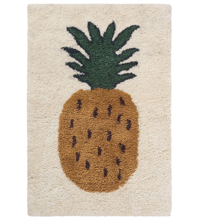 16: ferm Living Gulvtæppe - Fruiticana - 80x120 - Ananas