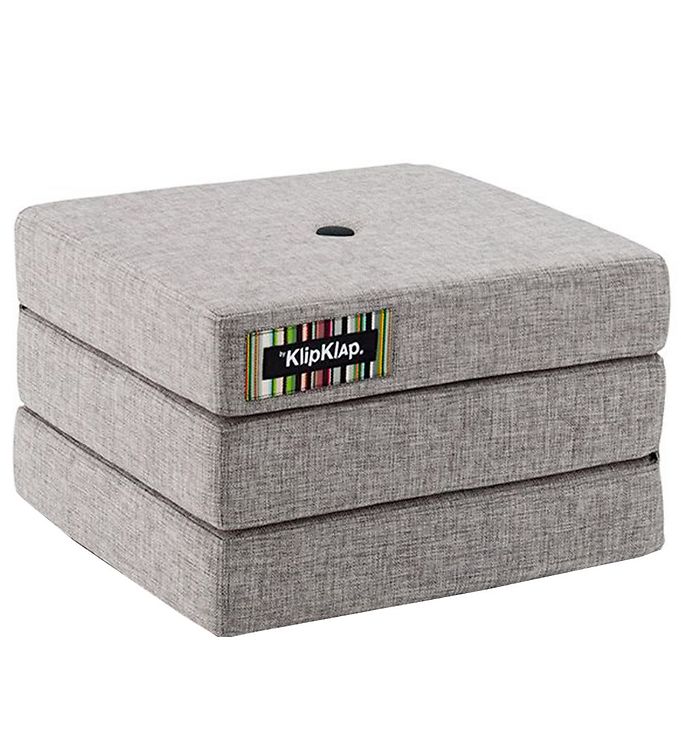 7: by KlipKlap Foldemadras - 3 Fold Single - Multi Grey/Grey