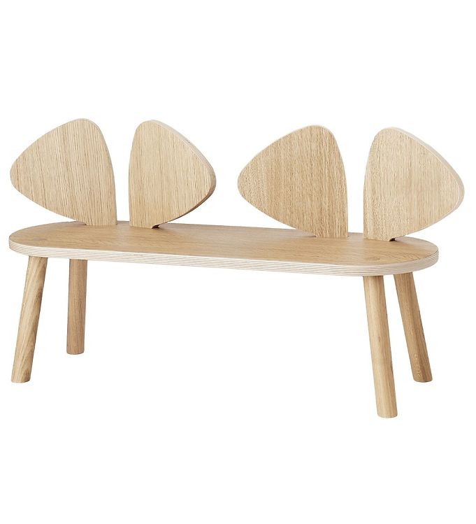 Nofred Børnebænk - Mouse Bench - Eg