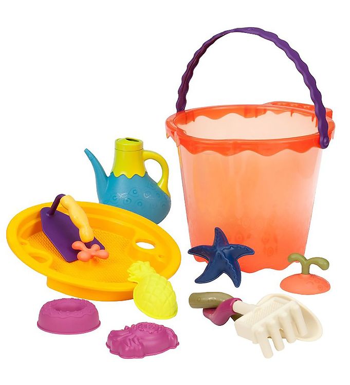 Billede af B. toys Spandsæt - Shore Thing - 23,5 cm - Rød