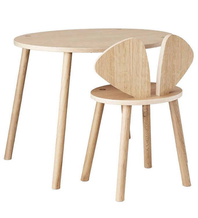 Image of Nofred Skolesæt - Mouse School Set - Oak (179016-905072)