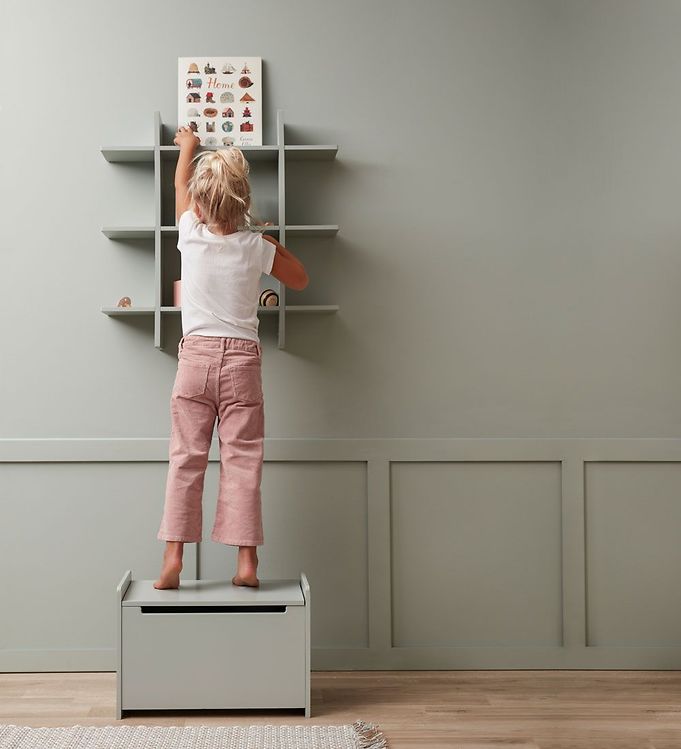 faldt konkurs videnskabelig Kids Concept Hylde - 70 x 70 cm - Hvid » Gratis levering i DK