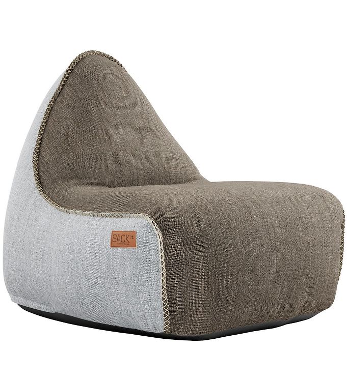 Image of SACKit Sækkestol - Cobana Lounge Chair - 96x80x70 cm - Brun/Hvid - OneSize - SACKit Stol (214217-1062838)