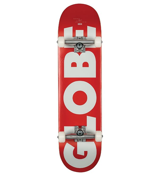 Image of Globe Skateboard - 8,25'' - G0 Fubar Complete - Hvid/Rød (TC341)