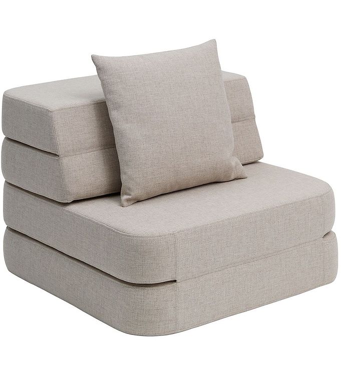 6: by KlipKlap Foldesofa - 3 Fold Single - 70 cm - Beige/Sand