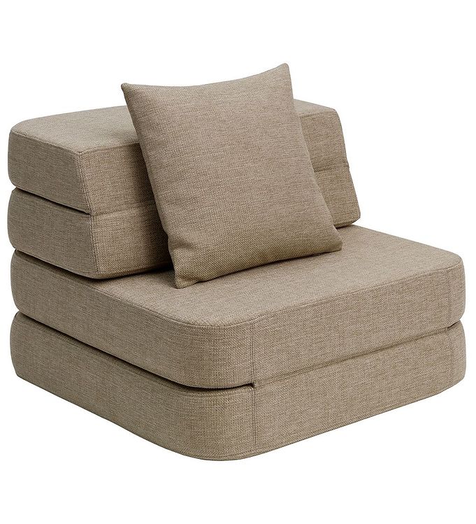 Billede af by KlipKlap Foldesofa - 3 Fold Single - 70 cm - Sand/Sand