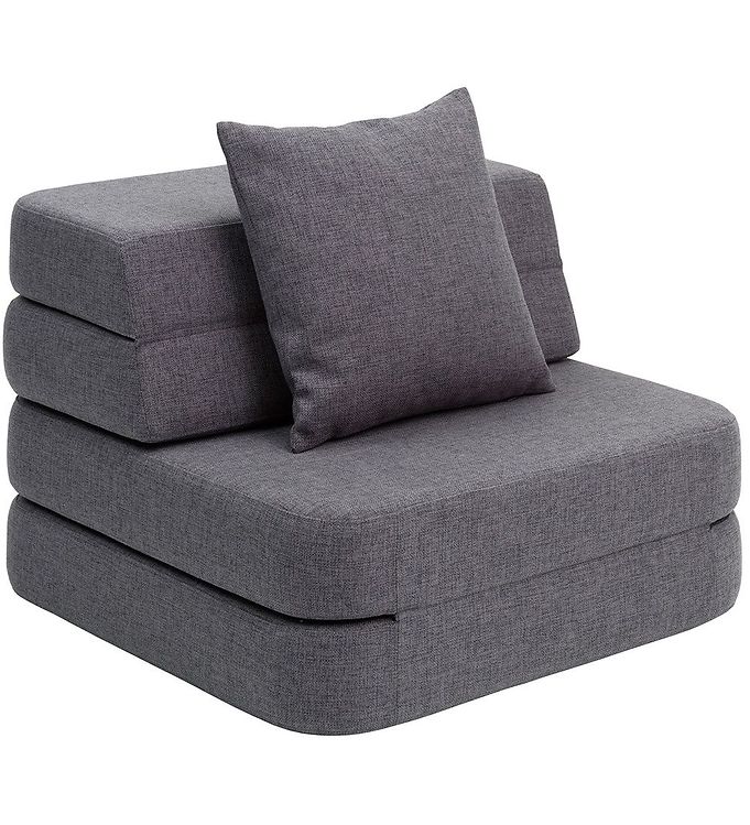 Billede af by KlipKlap Foldesofa - 3 Fold Single - 70 cm - Blue Grey/Grey