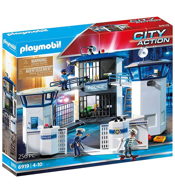 Billede af Playmobil City Action - Politistation Med Fængsel - 6919 - 256 D