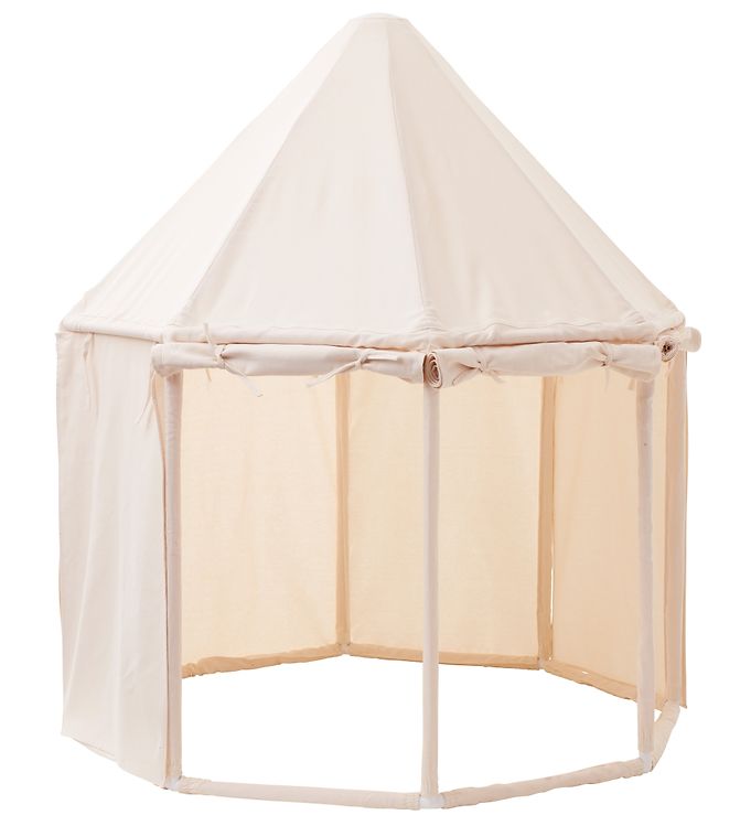 #3 - Kids Concept Legetelt - Pavillon - 122x142 cm - Naturhvid