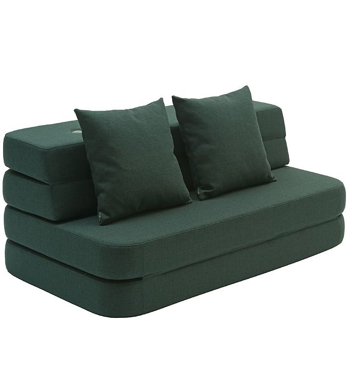 #3 - by KlipKlap Foldesofa - 3 Fold Sofa XL - 140 cm - Deep Green