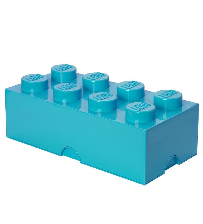 Image of Lego Storage Opbevaringsboks - 8 Knopper - 50x25x18 - Medium Azu - OneSize - Lego Storage Boks (210084-1047572)