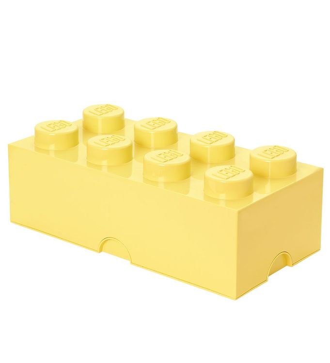 Image of Lego Storage Opbevaringsboks - 8 Knopper - 50x25x18 - Cool Yello - OneSize - Lego Storage Boks (210088-1047581)