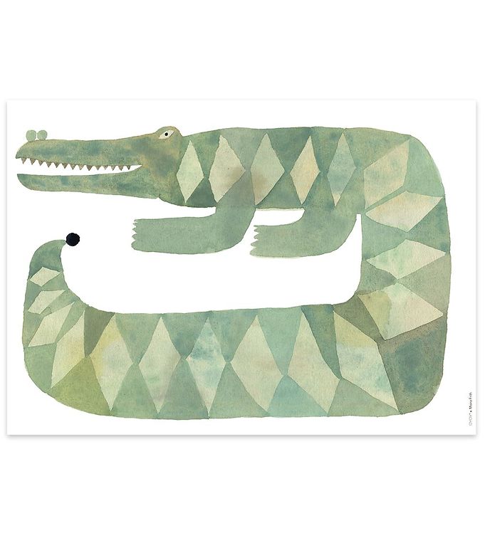 OYOY Plakat - 50x70 - Croccodile Gustav