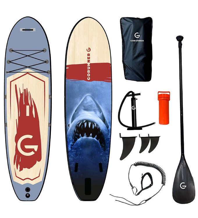 Billede af GoRunner Supboard - 320x84 cm - Shark - Blå