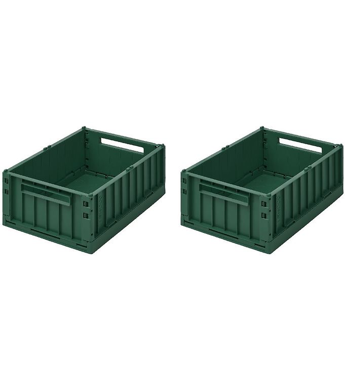 Liewood Weston Opbevaringskasse M Garden Green 2-Pak