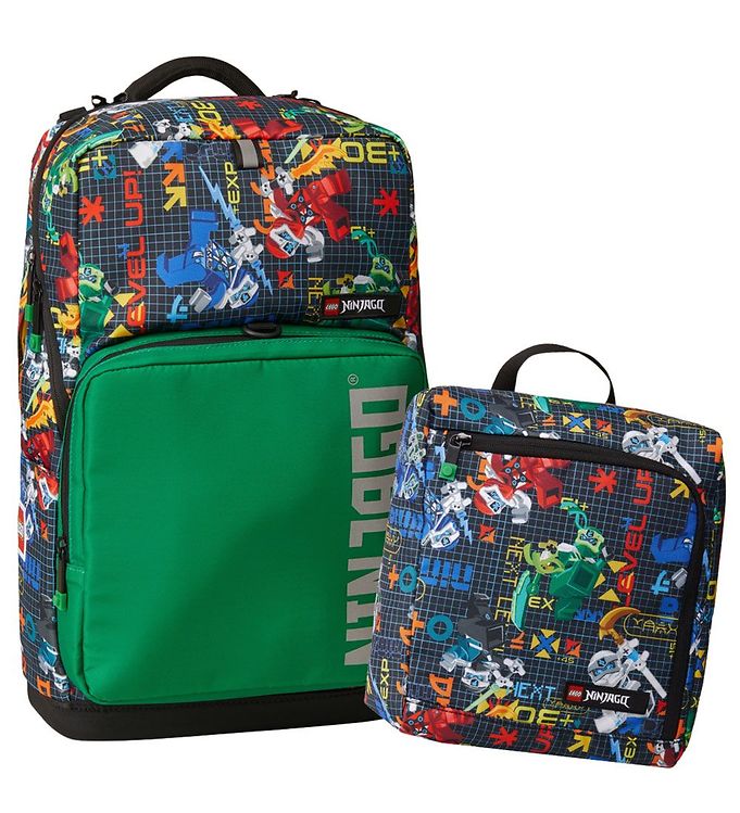 LEGO® Ninjago Skoletaske m. Gymnastikpose - Grøn/Multi