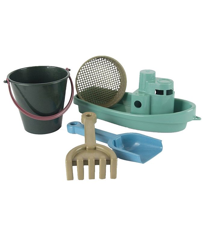 Dantoy Strandsæt - 5 Dele - Båd - Blue Marine Toys