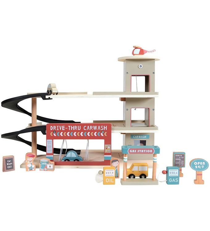 Image of Little Dutch Garage - Træ - OneSize - Little Dutch Legetøj (259065-3054181)